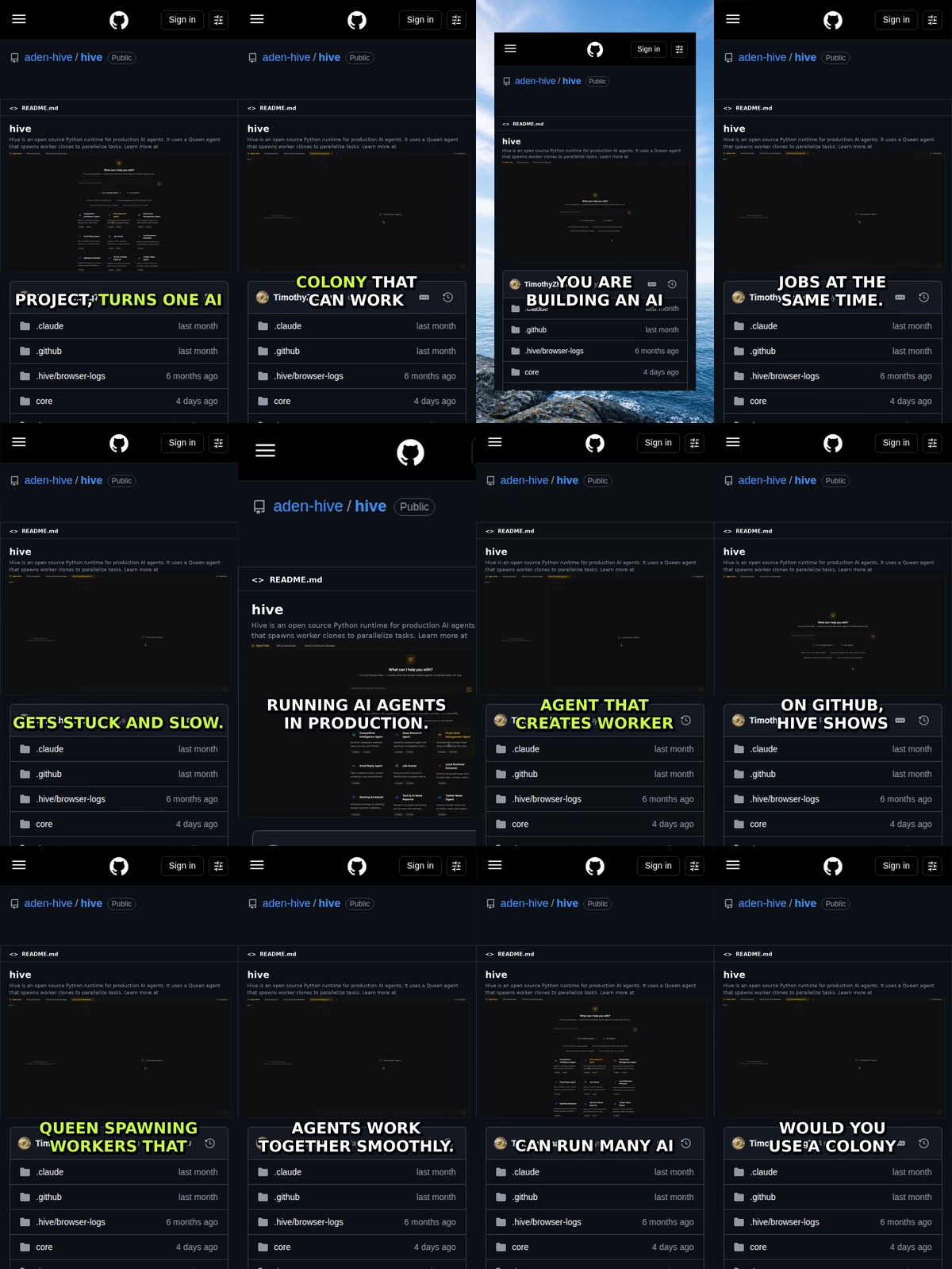 Hive: Open Source AI Agent Colony Runtime