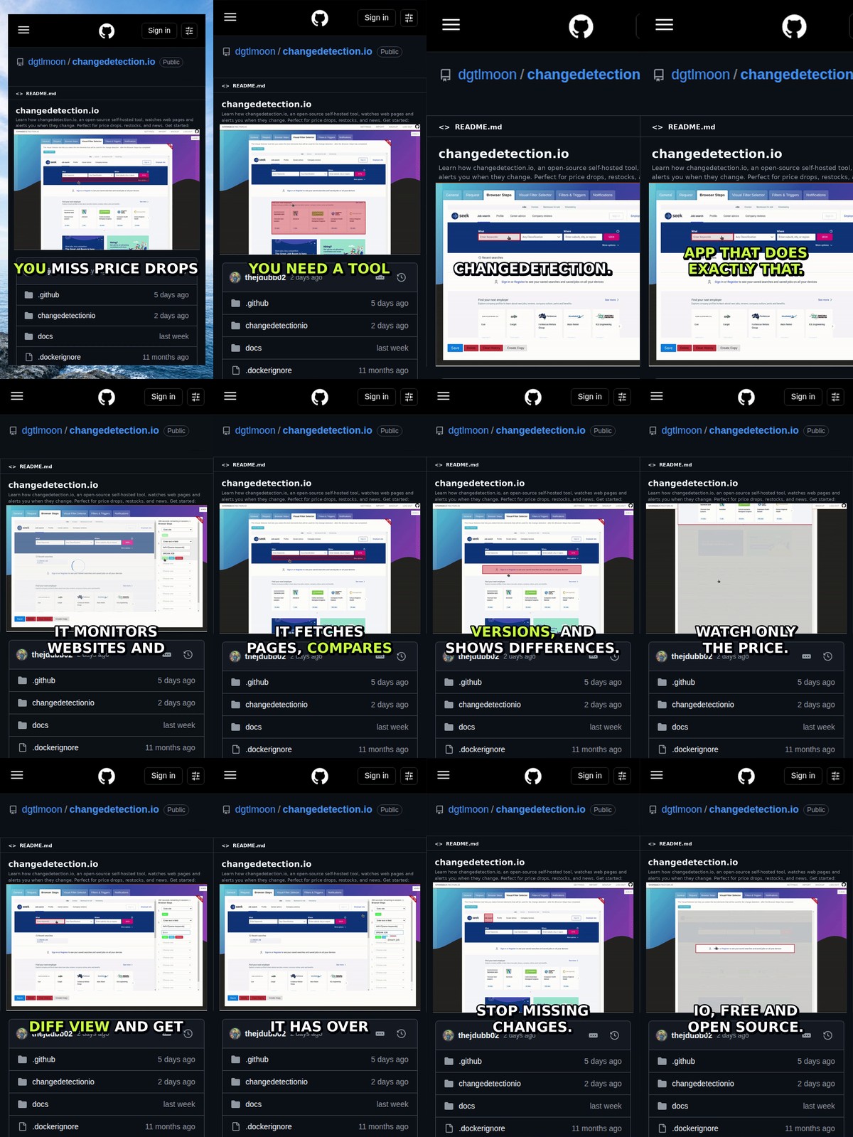 Track Any Website Change with changedetection.io