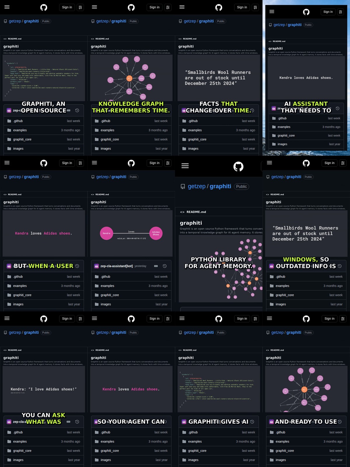 Graphiti: Open Source Memory for AI Agents