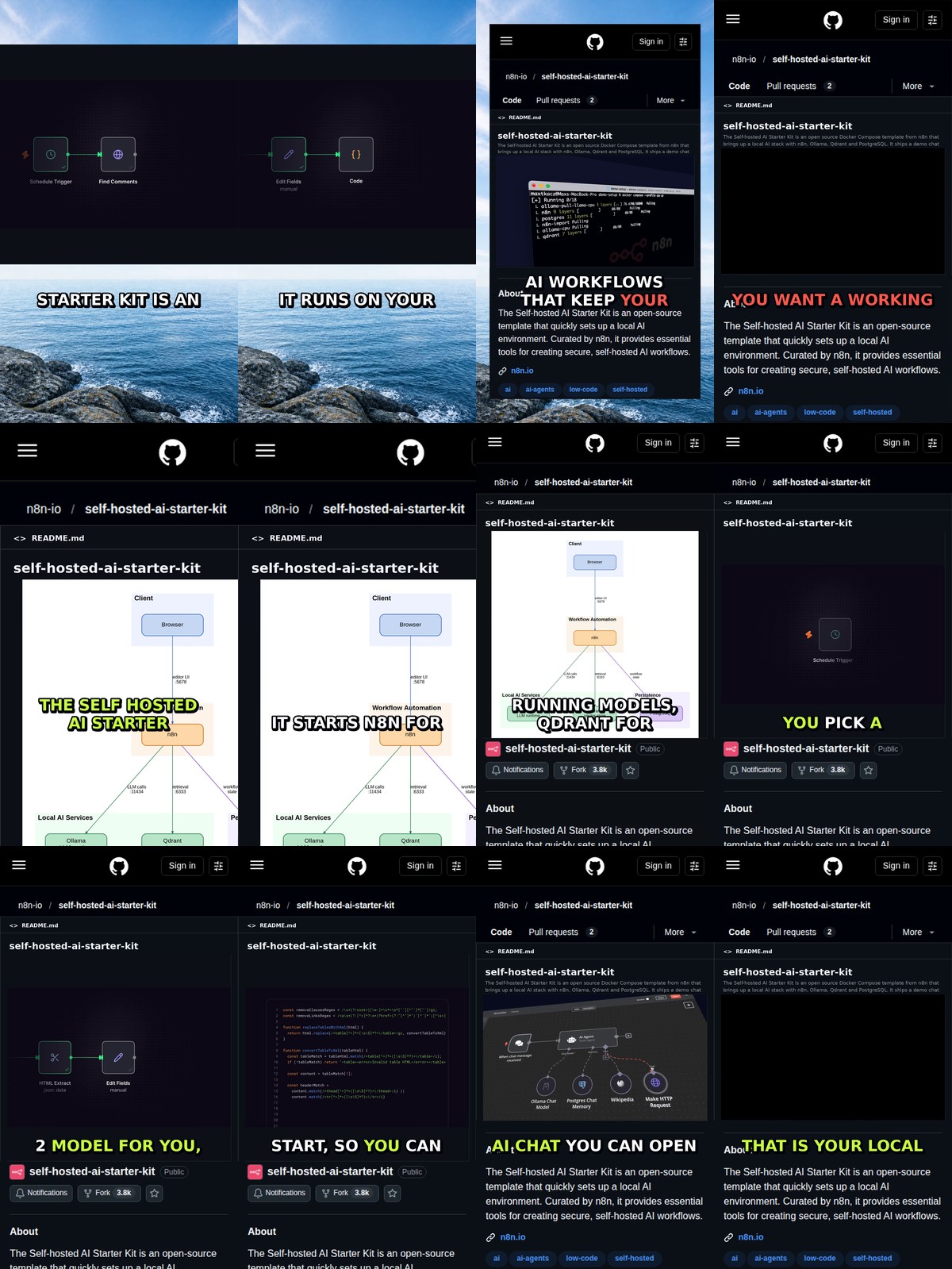 Self Hosted AI Starter Kit: Local AI in One Command