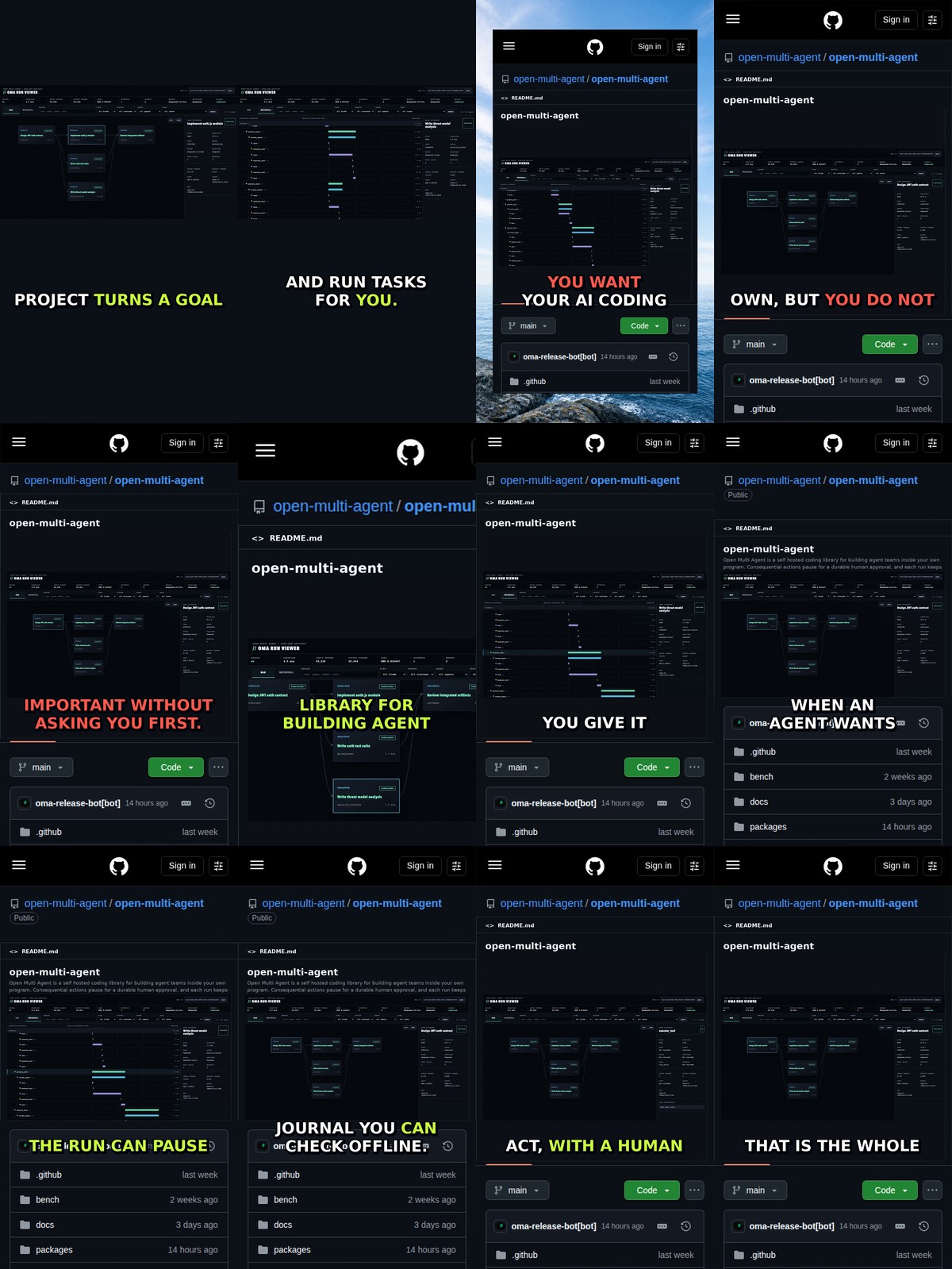 Open Multi Agent: Approve Every Agent Action