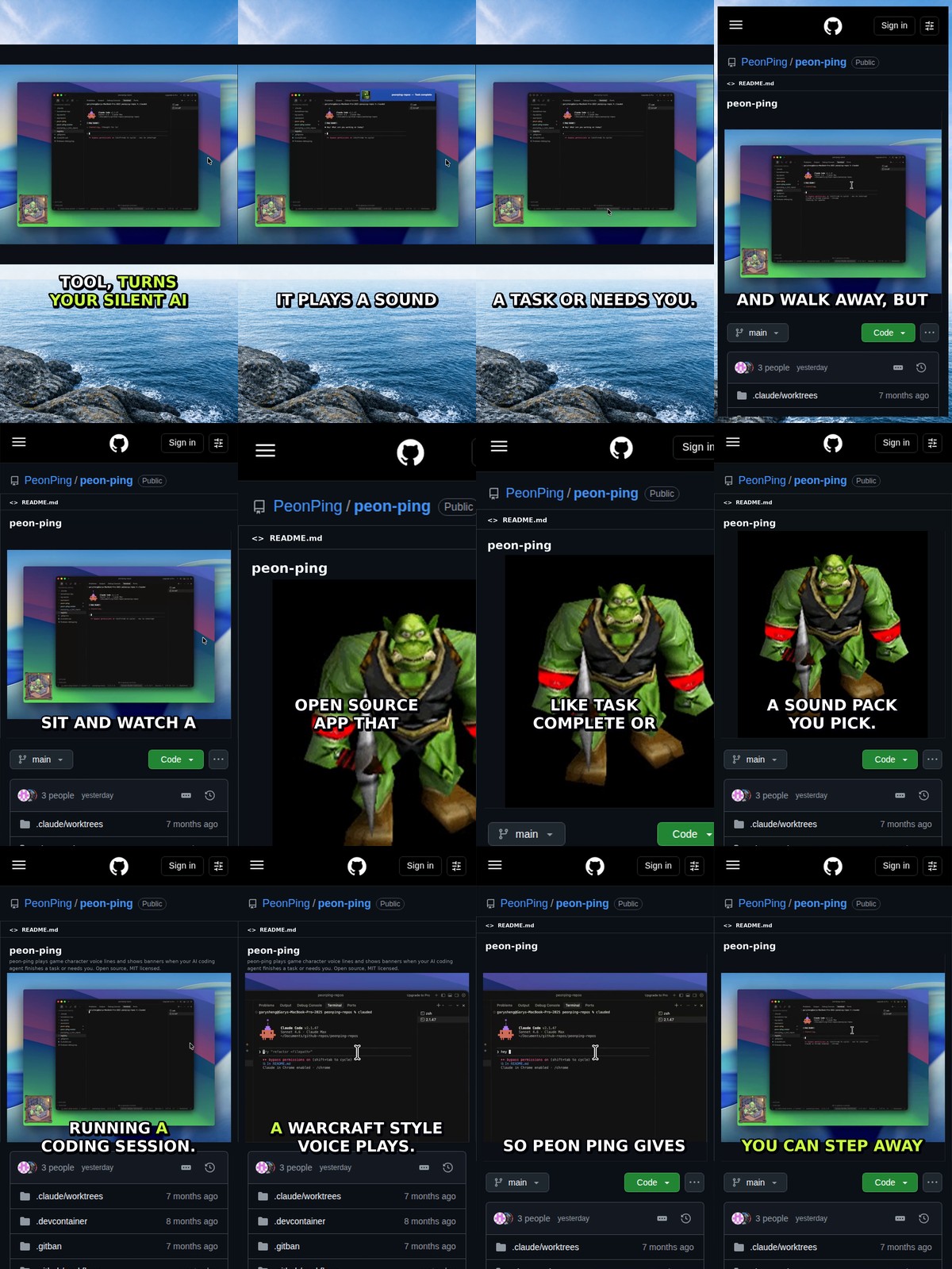 Peon Ping: Game Voices for Your AI Coding Agent